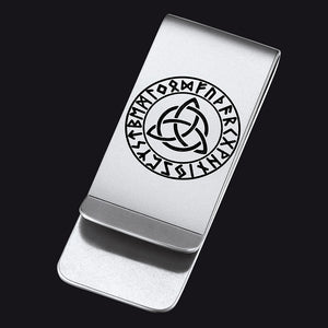 Personalised Celtic Knot Money Clip Slim Wallets
