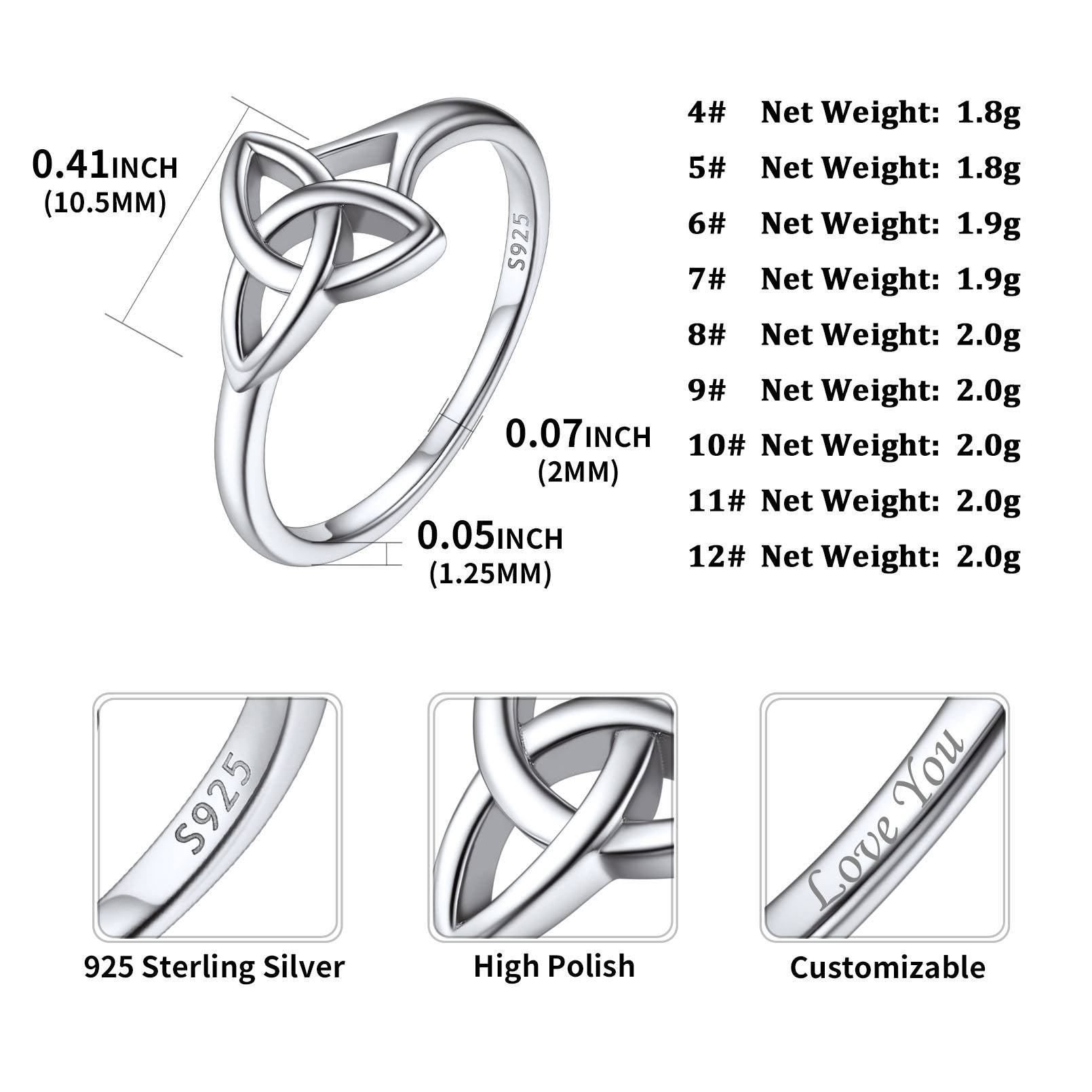 FaithHeart Sterling Silver Celtic Knot Ring - FaithHeart Jewelry