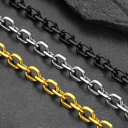 Cuban Chain Link Bracelet for Men Women 7mm/9mm/12mm Width