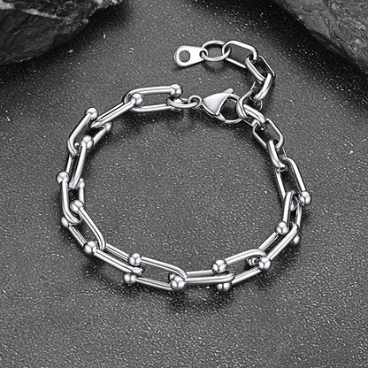 Minimalist Paperclip Link Chain Bracelet Anklet for Men Women 6MM Width