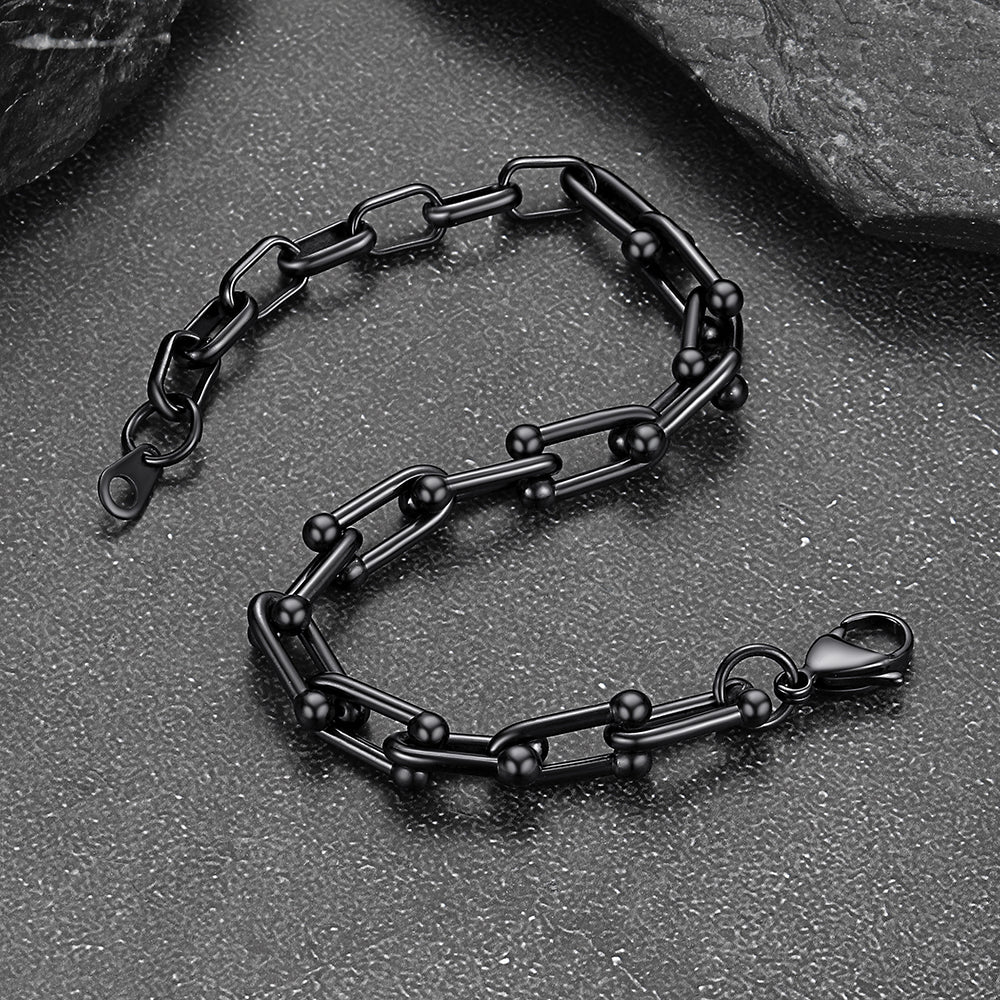 Minimalist Paperclip Link Chain Bracelet Anklet for Men Women 6MM Width