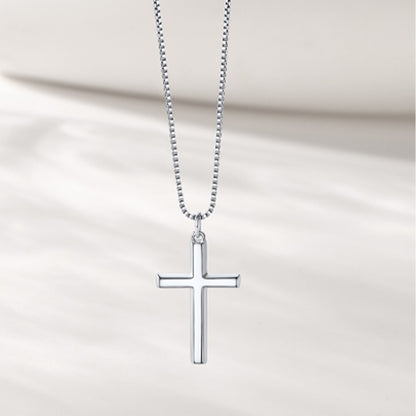 Christian Plain Cross Necklace Necklace for Men Women