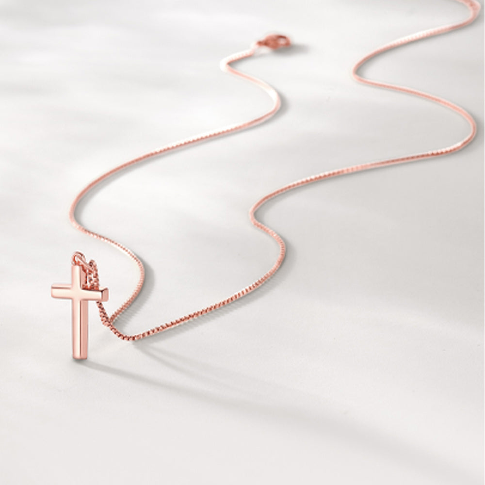 Christian Plain Cross Necklace Necklace for Men Women