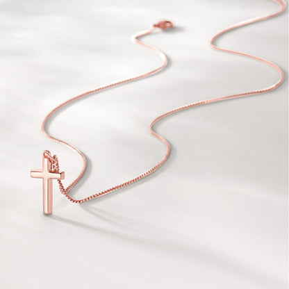 Christian Plain Cross Necklace Necklace for Men Women