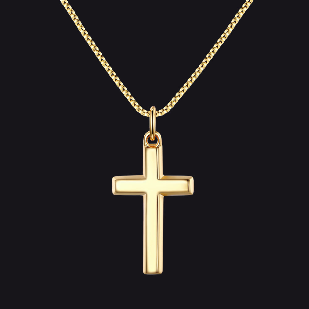 Christian Plain Cross Necklace Necklace for Men Women