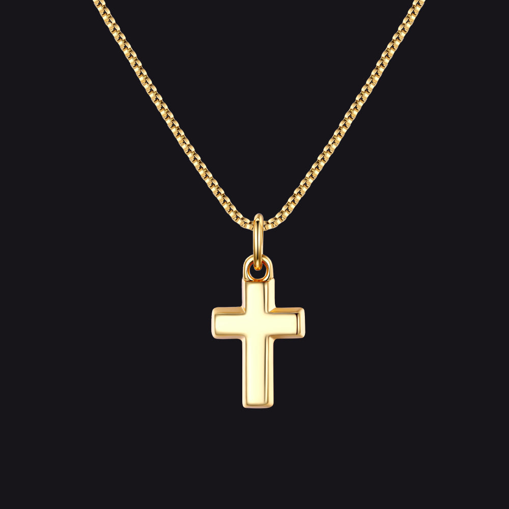 Christian Plain Cross Necklace Necklace for Men Women