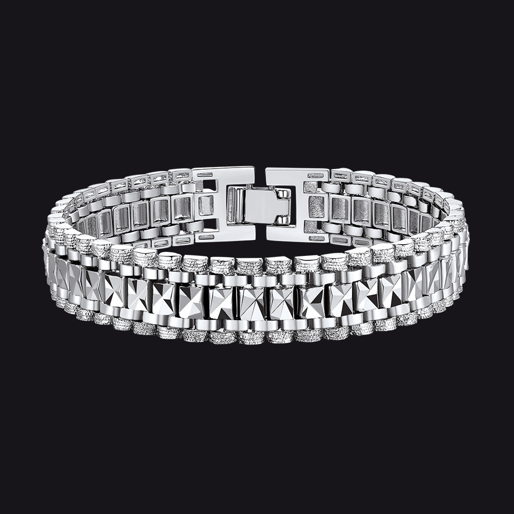 Chunky Watch Strap Link Chain Bracelet