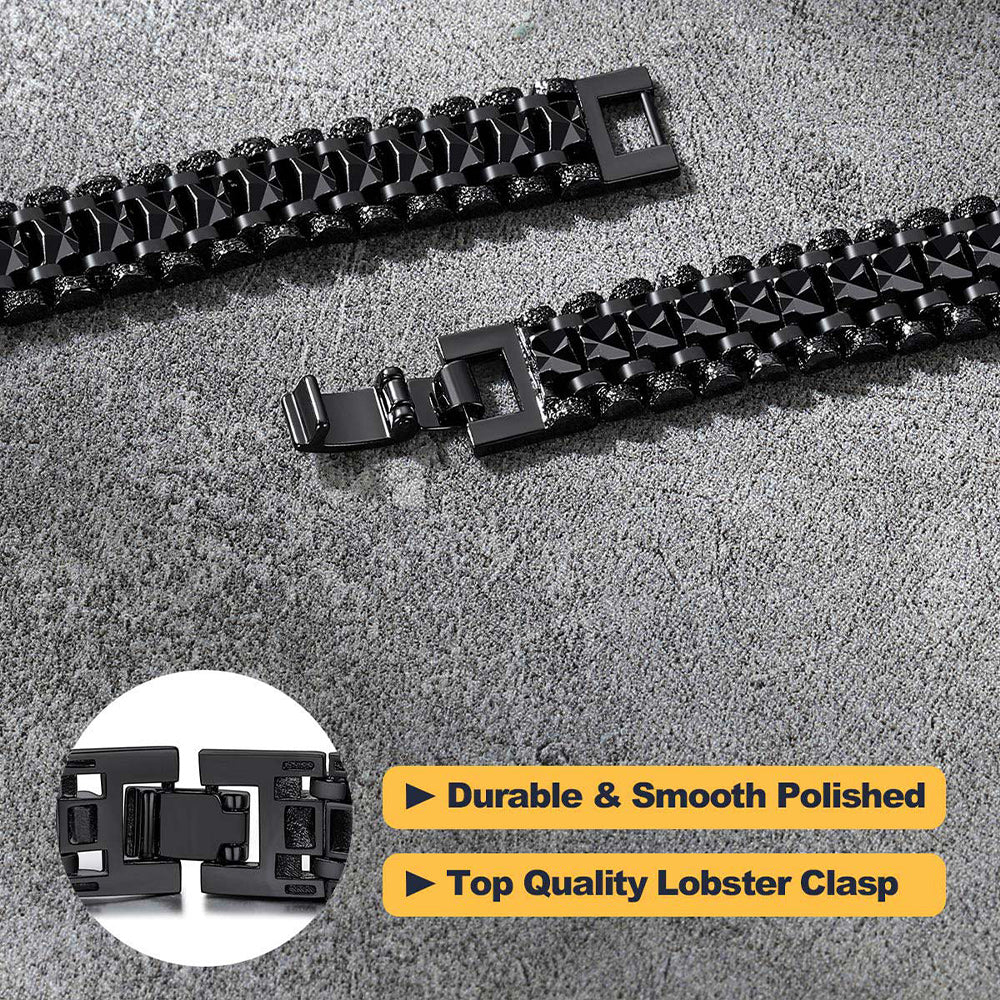 Chunky Watch Strap Cuban Link Bracelet for Men