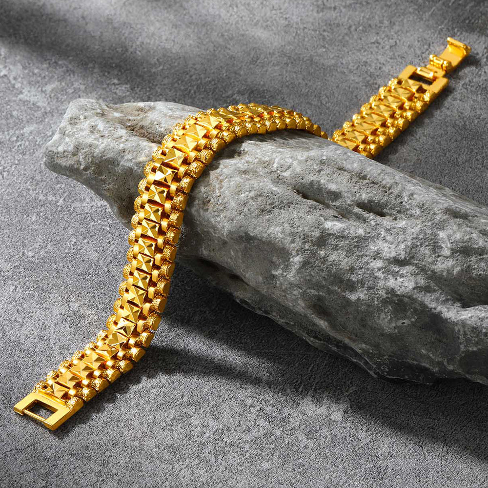 Chunky Watch Strap Cuban Link Bracelet for Men