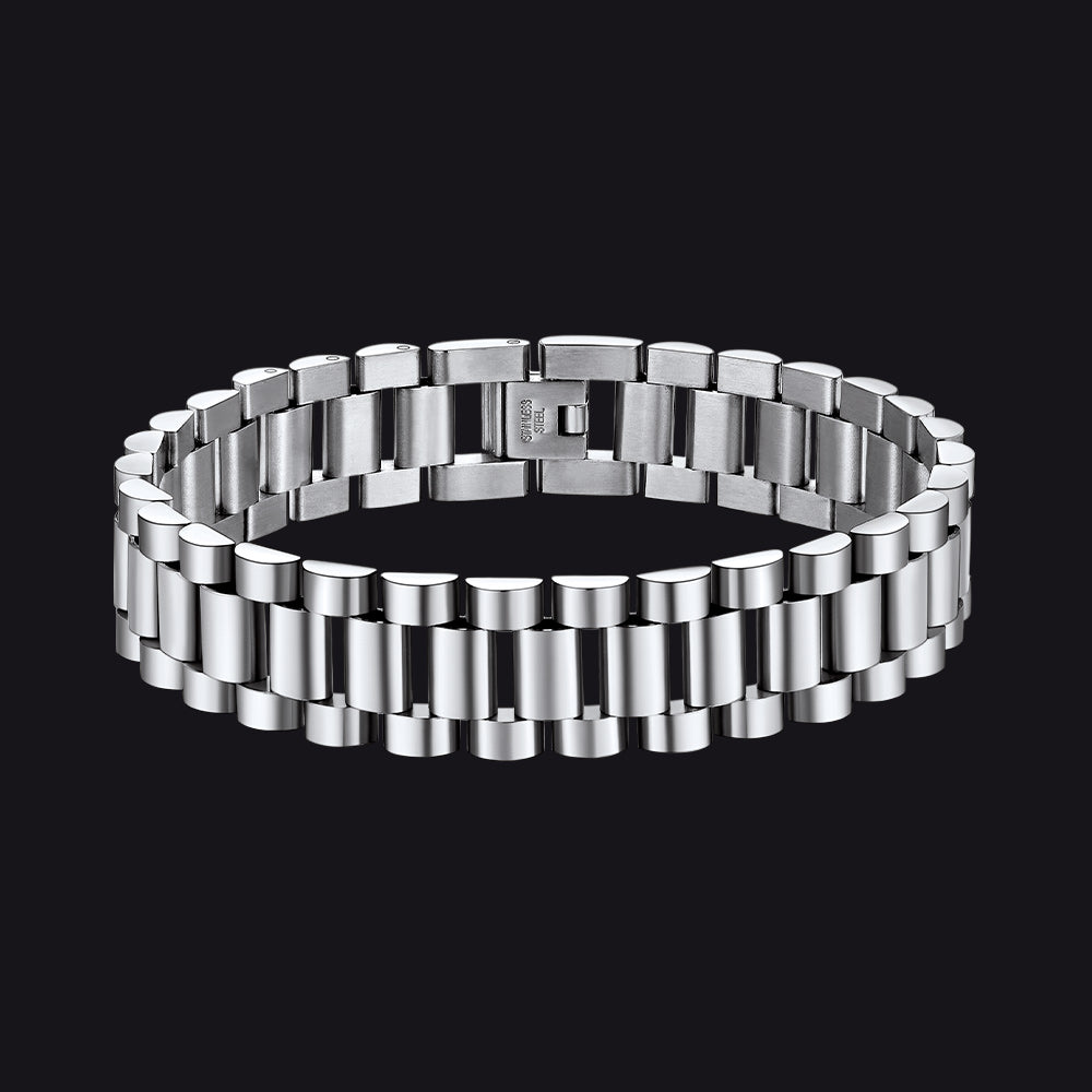15mm Chunky Watch Band Chain Bracelet Watch Strap Bracelet