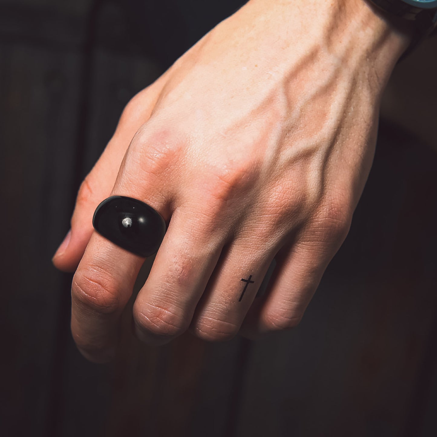 Chunky Dome Statement Rings for Men Women, 8/16/23mm Widths