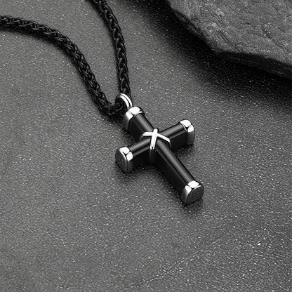 Cross Cremation Urn Necklace Customizable Urn Memorial Jewelry