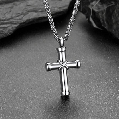 Cross Cremation Urn Necklace Customizable Urn Memorial Jewelry