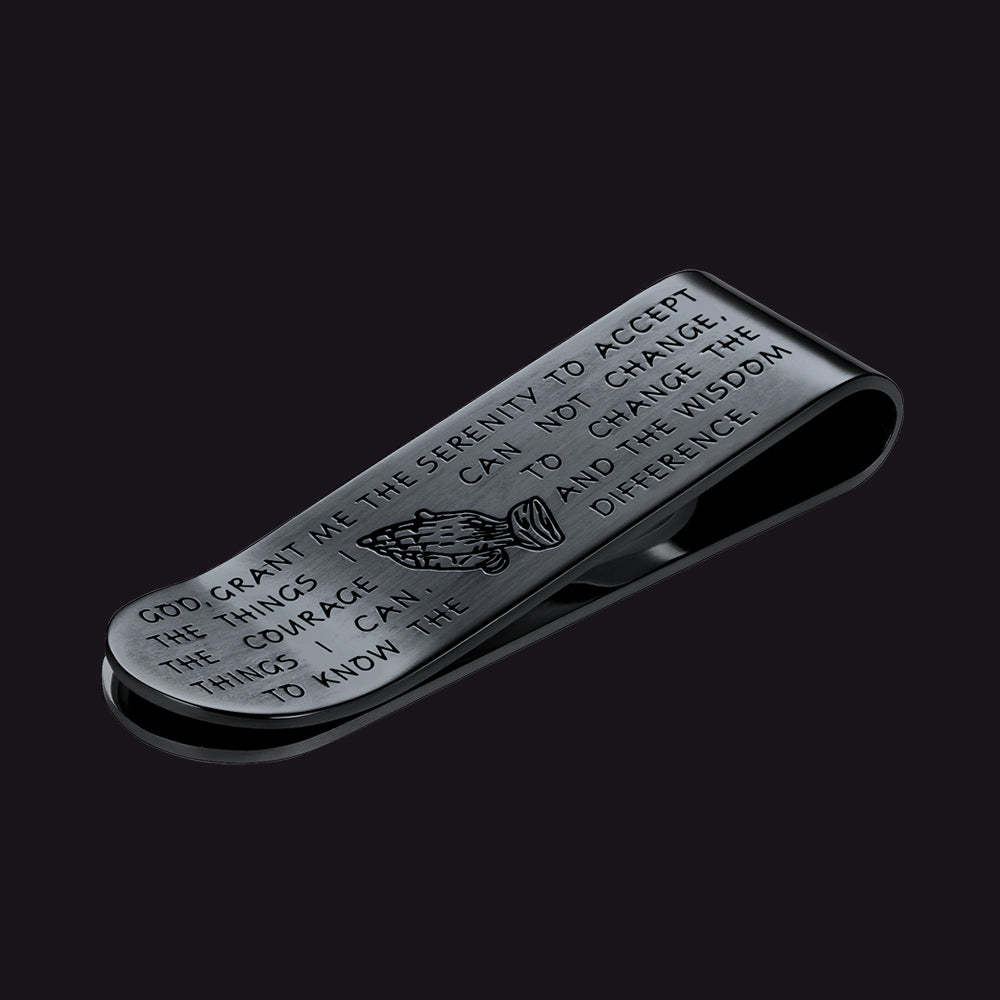 Customized Prayer Hands Money Clip Money Card Holder for Men