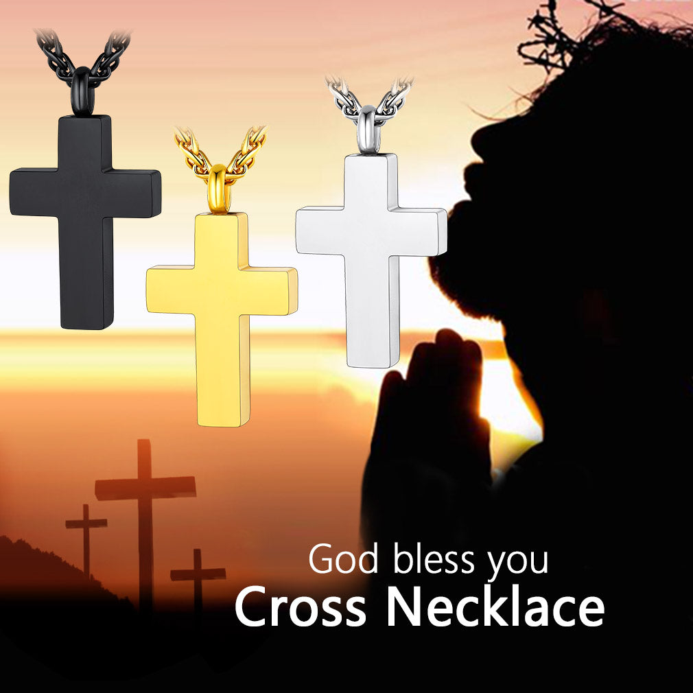 Cross Urn Pendant Necklace Memorial Keepsakes Pendants