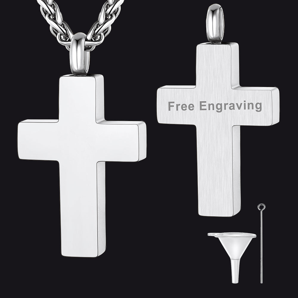 Cross Urn Pendant Necklace Memorial Keepsakes Pendants