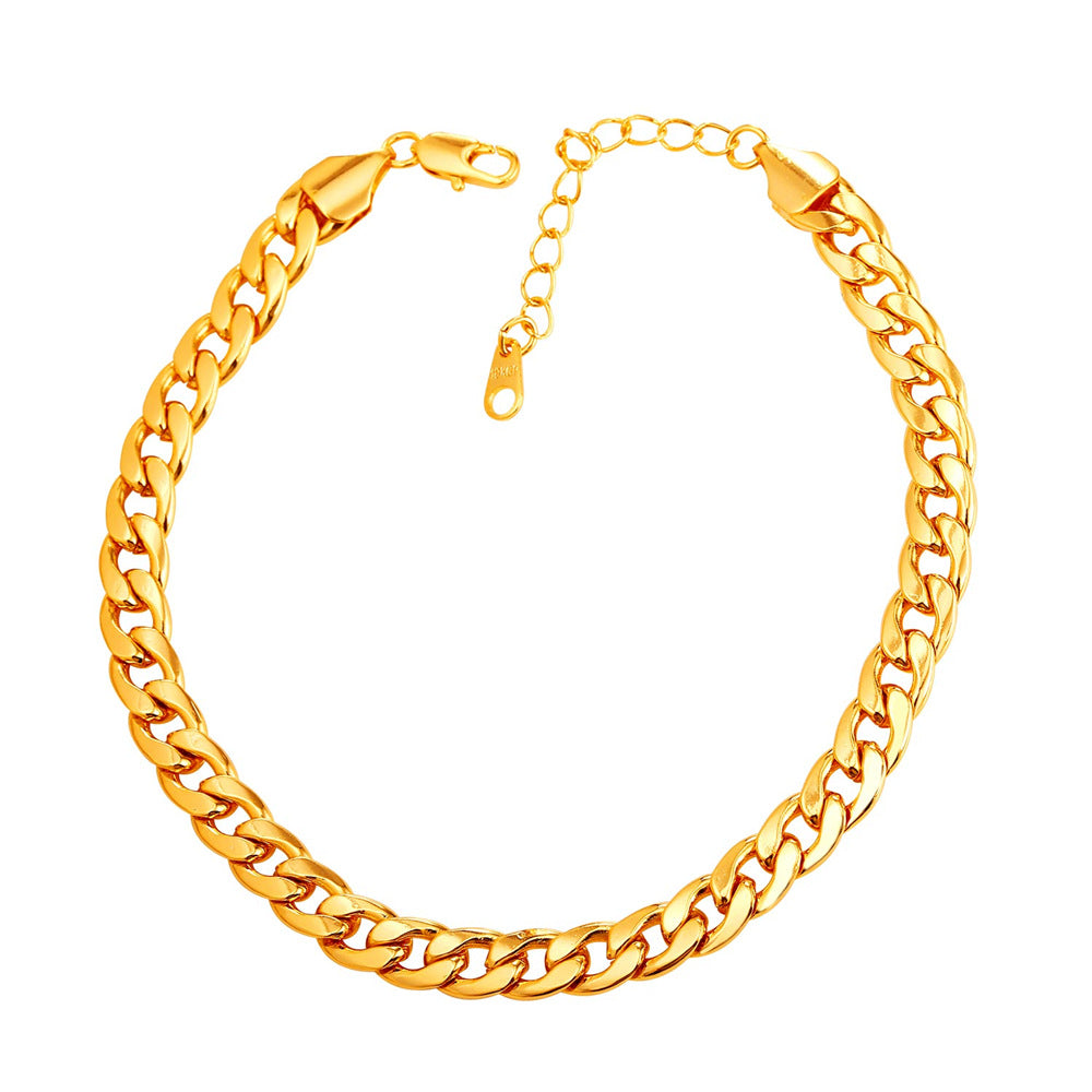 Cuban Chain Anklet Barefoot Jewelry for Women Girls