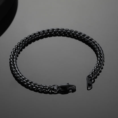 Stainless Steel Cuban Chain Bracelet for Men