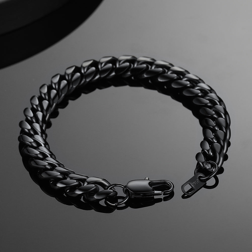 Stainless Steel Cuban Chain Bracelet for Men