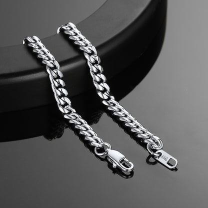 Stainless Steel Cuban Chain Bracelet for Men