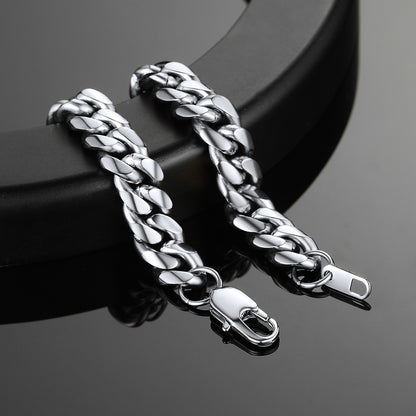 Stainless Steel Cuban Chain Bracelet for Men