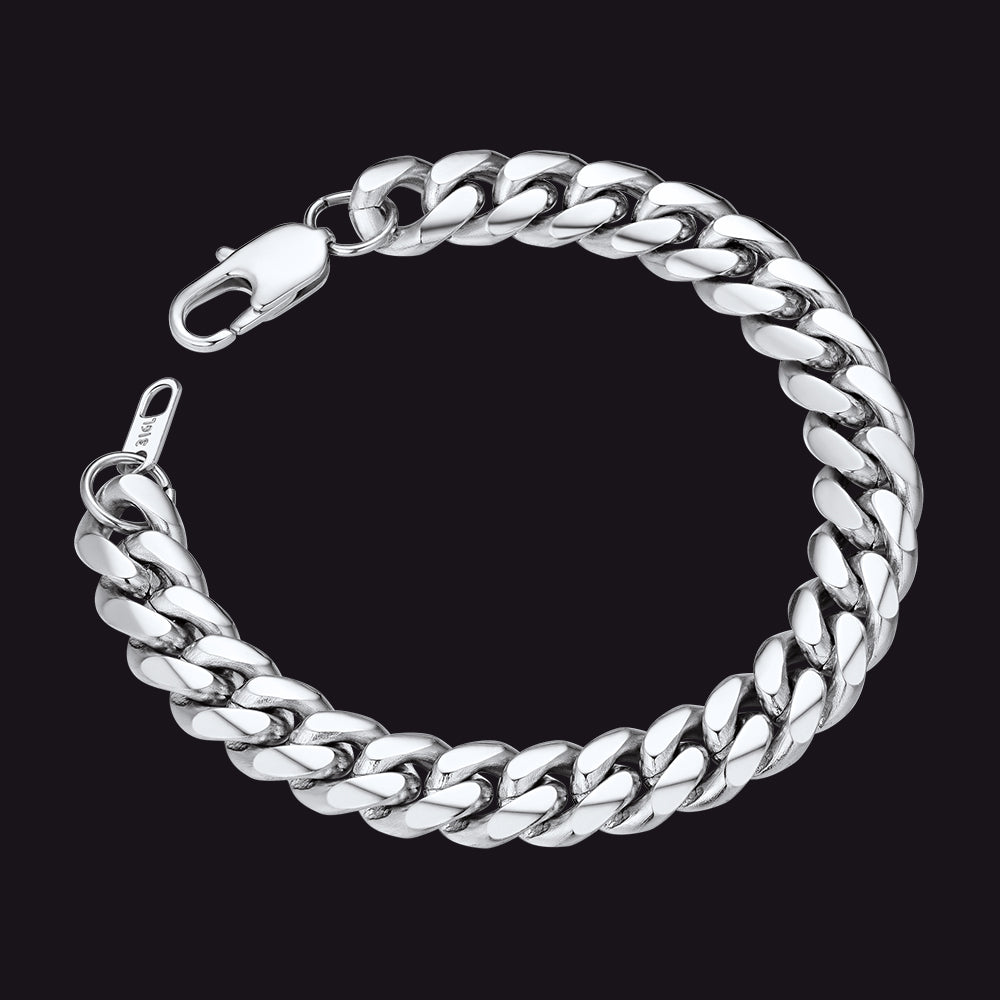 Stainless Steel Cuban Link Curb Bracelet