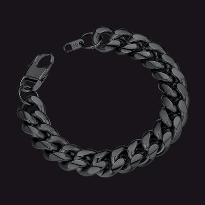 Stainless Steel Cuban Chain Bracelet for Men