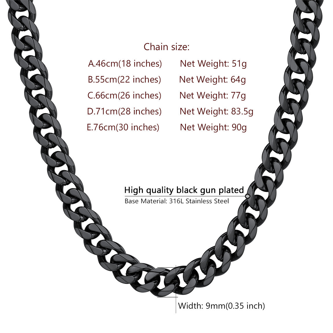 Hip-Hop Chunky Miami Cuban Link Necklace For Men