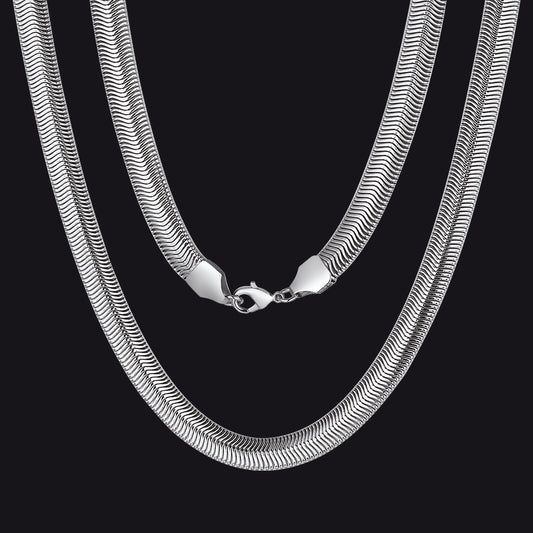 8mm Cuban Link Snake Chain Necklaces for Men Womenimg