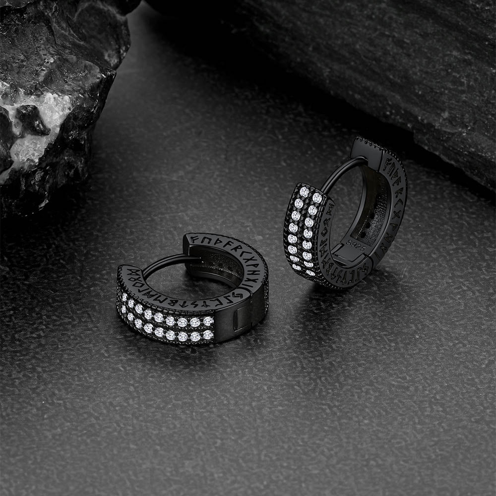 FaithHeart Cubic Zirconia Huggie Hoop Earrings