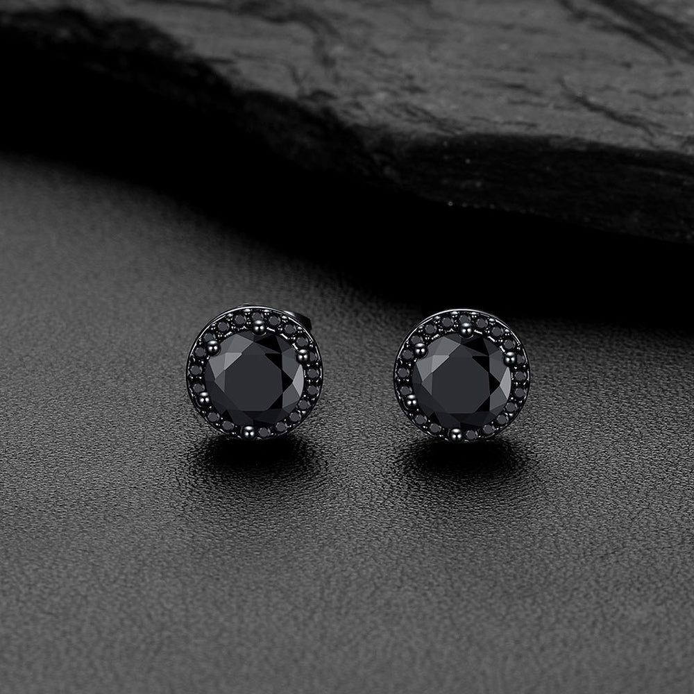 Boucles d'oreilles créoles gothiques à motif de nuages ​​et d'herbes pour homme