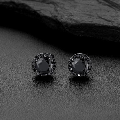 Boucles d'oreilles créoles gothiques à motif de nuages ​​et d'herbes pour homme