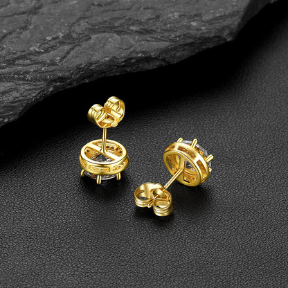 Boucles d'oreilles créoles gothiques à motif de nuages ​​et d'herbes pour homme