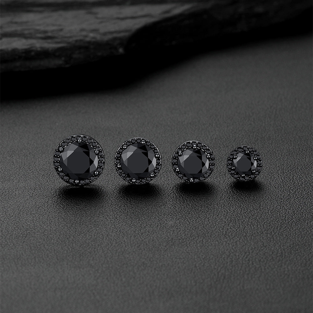 Boucles d'oreilles créoles gothiques à motif de nuages ​​et d'herbes pour homme
