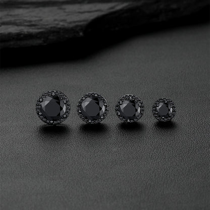 Boucles d'oreilles créoles gothiques à motif de nuages ​​et d'herbes pour homme