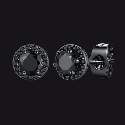 Boucles d'oreilles créoles gothiques à motif de nuages ​​et d'herbes pour homme