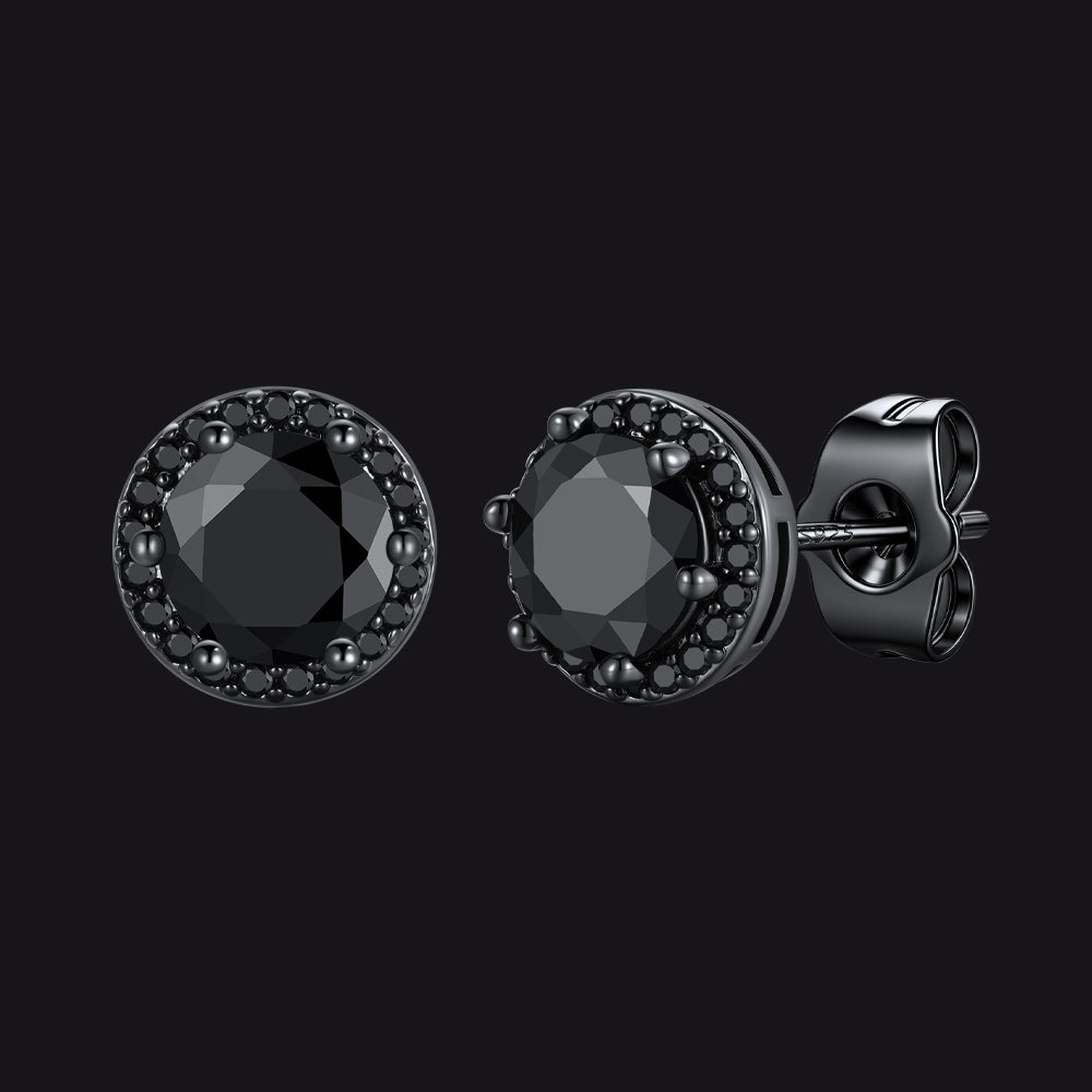 Boucles d'oreilles créoles gothiques à motif de nuages ​​et d'herbes pour homme