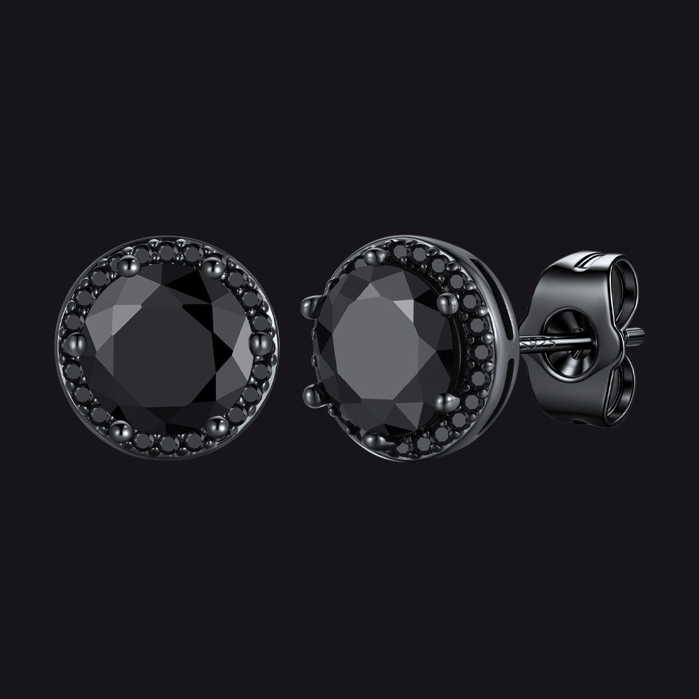 Boucles d'oreilles créoles gothiques à motif de nuages ​​et d'herbes pour homme
