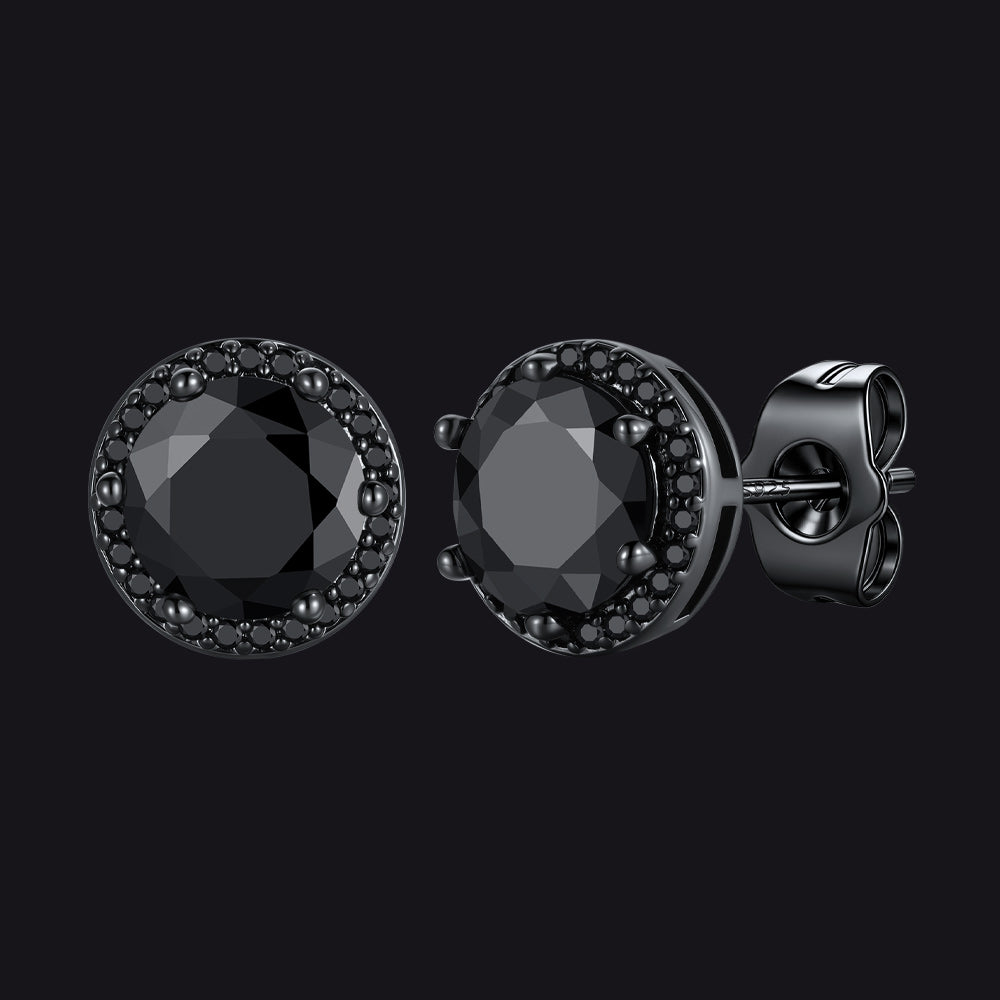 Boucles d'oreilles créoles gothiques à motif de nuages ​​et d'herbes pour homme