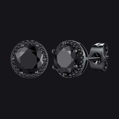 Boucles d'oreilles créoles gothiques à motif de nuages ​​et d'herbes pour homme