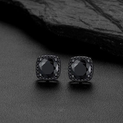 Cubic Zirconia Stud Square Earrings for Men Women - FaithHeart Jewelry
