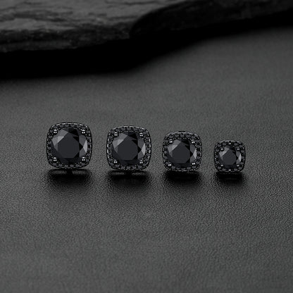 Cubic Zirconia Stud Square Earrings for Men Women - FaithHeart Jewelry