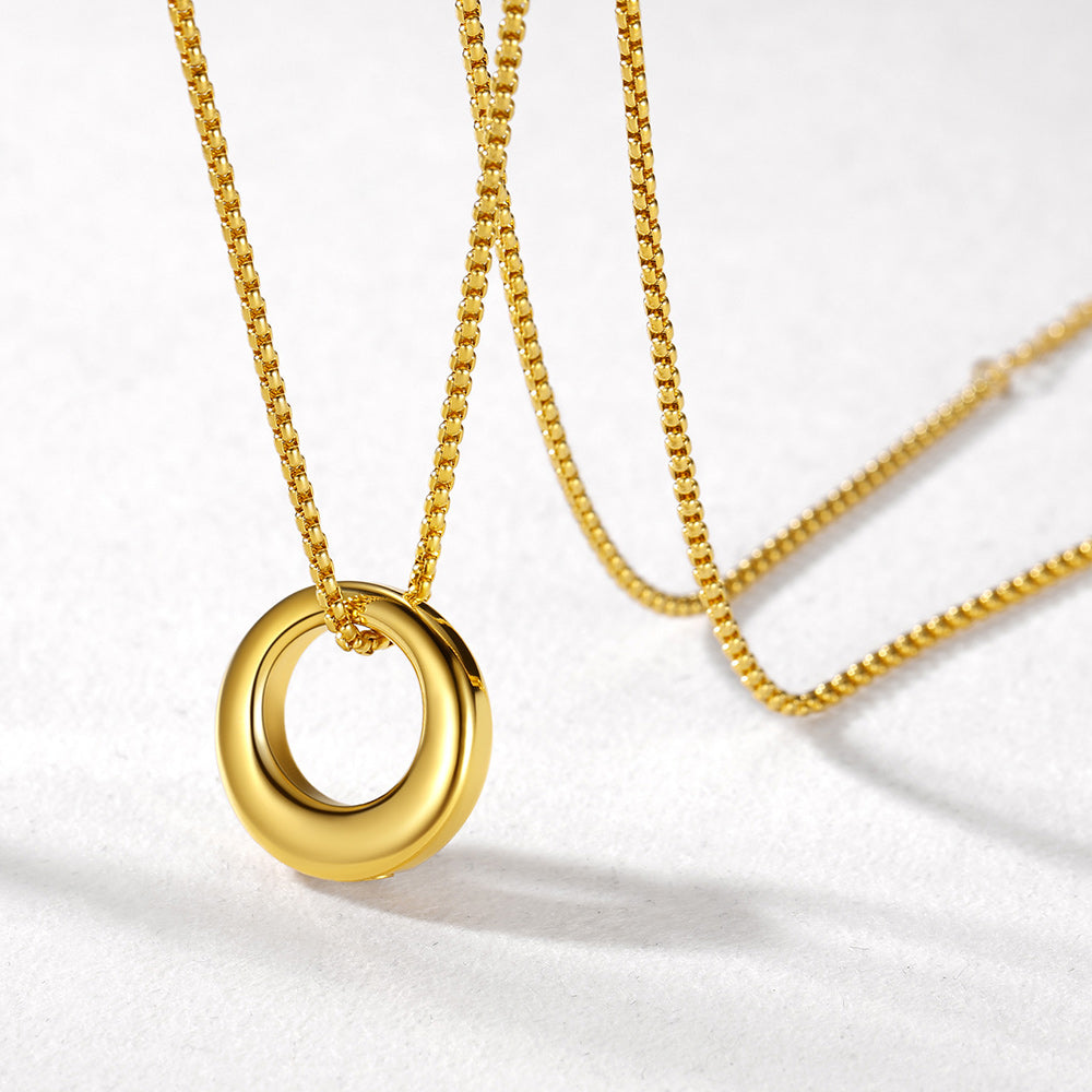 Custom Circle of Life Urn Ashes Necklace for Men Women