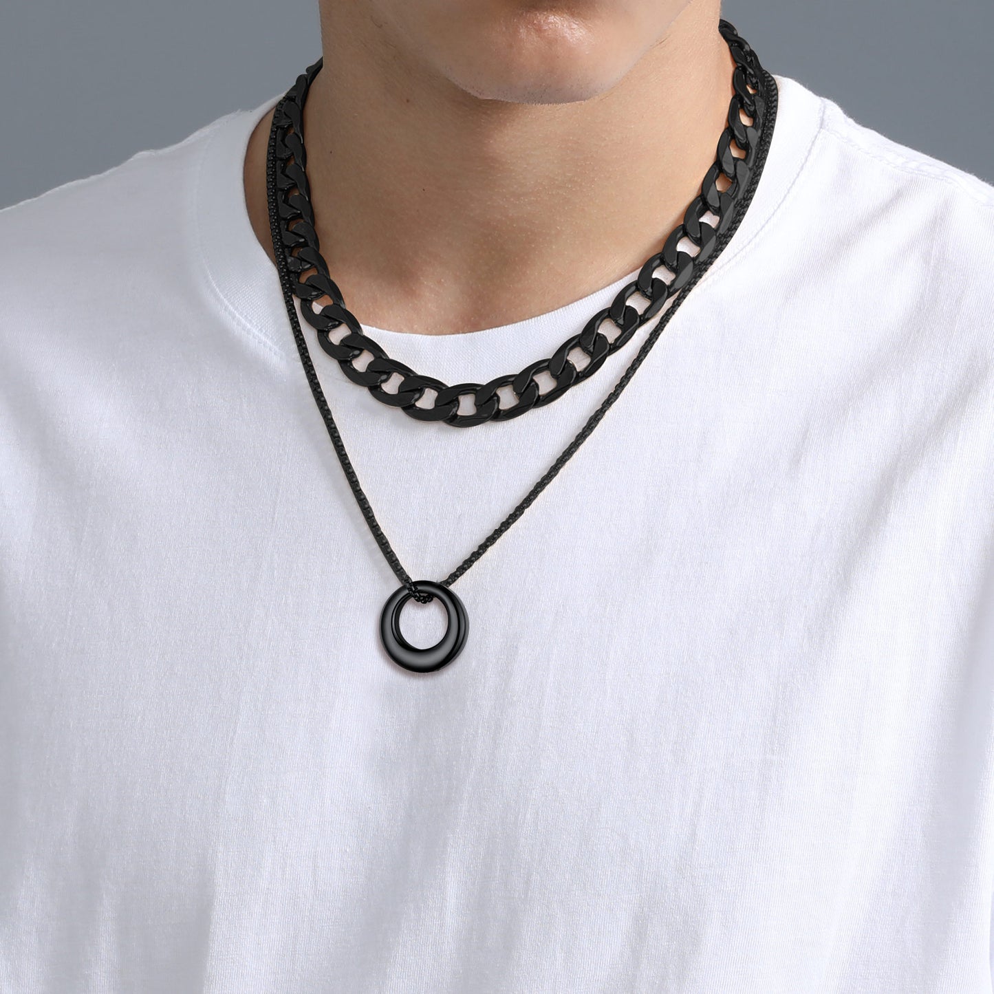 Custom Circle of Life Urn Ashes Necklace for Men Women