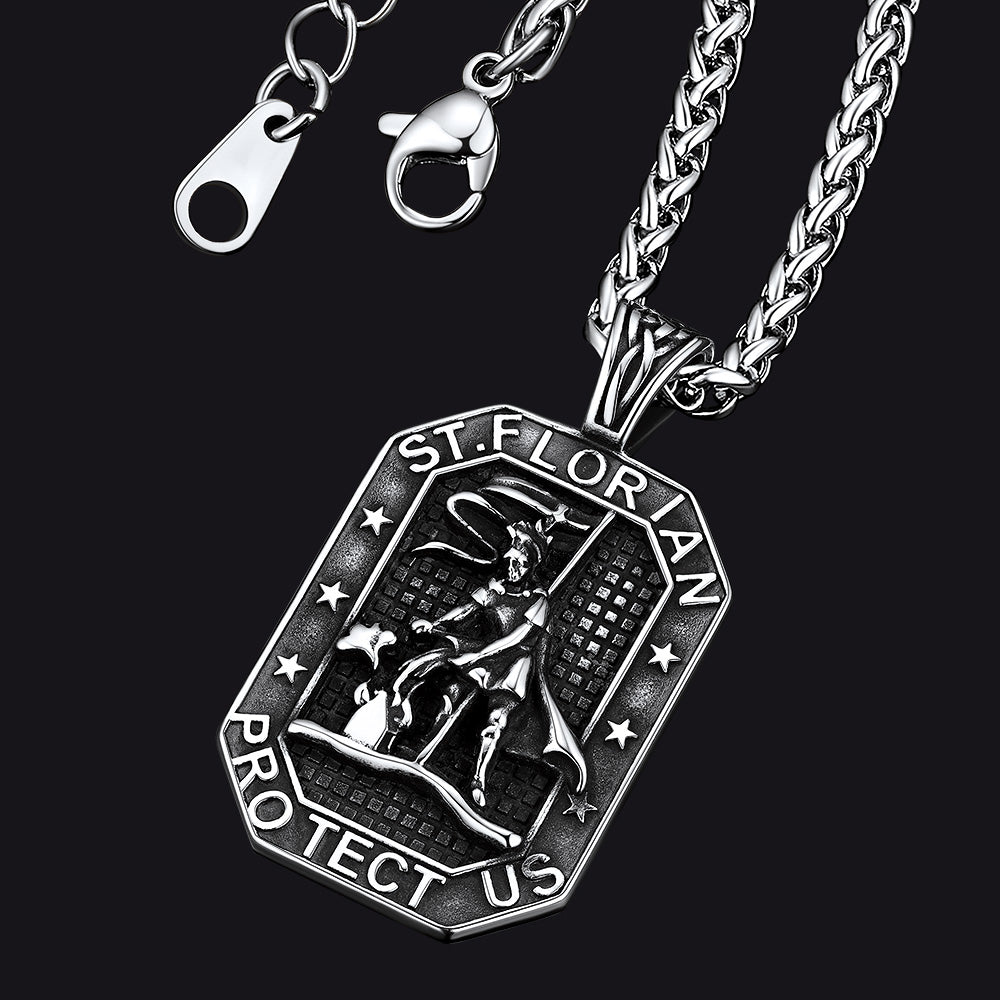 Custom Saint Florian Necklace