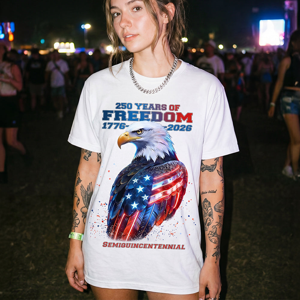 Custom 250th Anniversary USA Flag Patriotic T-Shirt for Men  