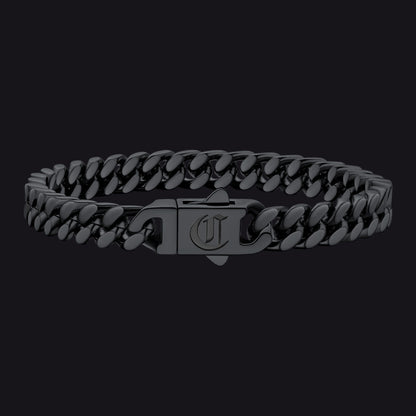 Custom Engraving Cuban Link Chain Bracelet 5/7/9/12mm Width for Men - FaithHeart Jewelry
