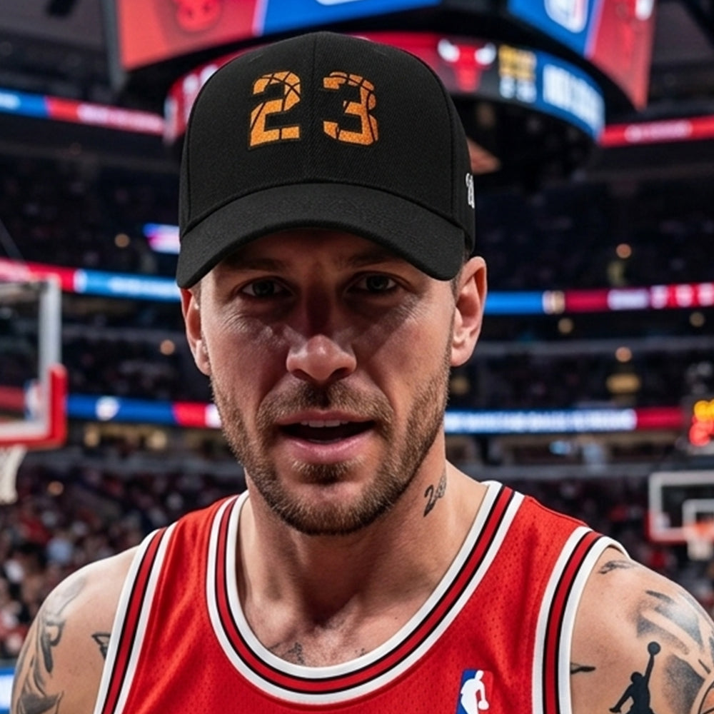 Custom Jersey Number Basketball Hat Embroidered Cap for Sports Fans