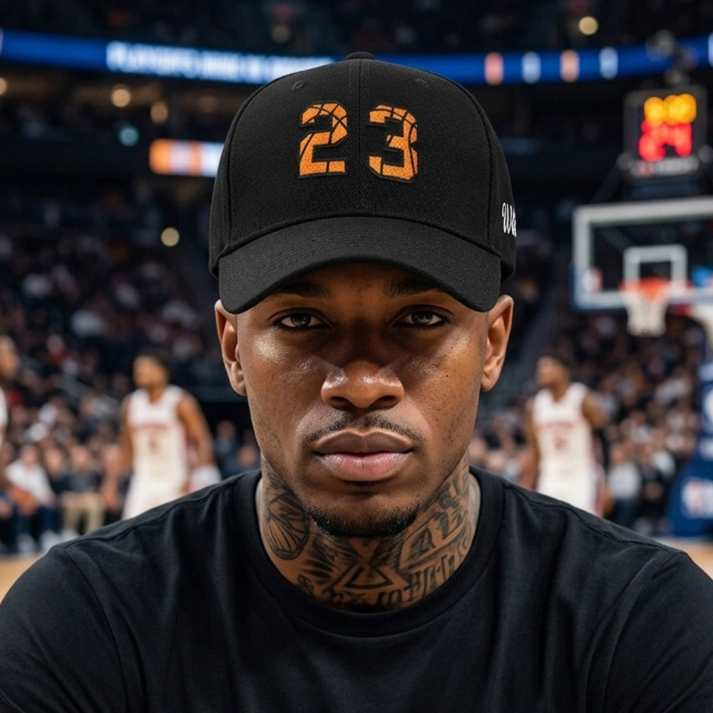 Custom Jersey Number Basketball Hat Embroidered Cap for Sports Fans