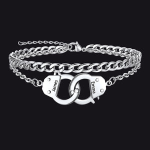 Custom Layered Handcuffs Chain Ankle Bracelet